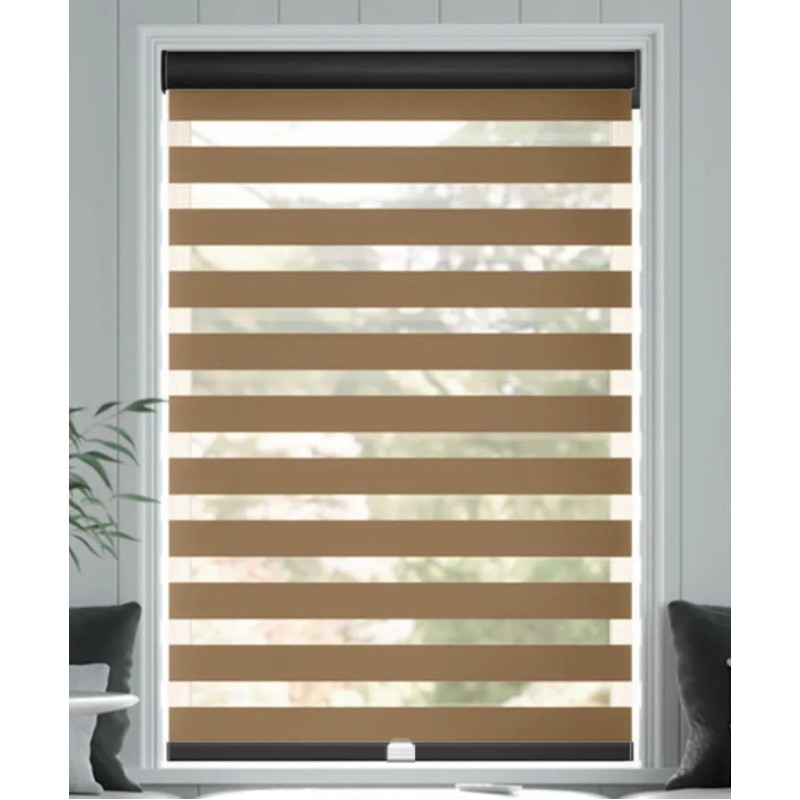 ZBJ_1004 Zebra Pərdə – İşıq və Məxfilik üçün Müasir Zolaqlı Pərdə