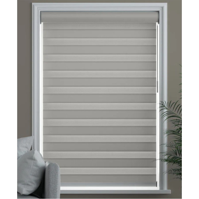 ZBJ_1006 Zebra Pərdə – İşıq və Məxfilik üçün Müasir İkili Zolaqlı Pərdə