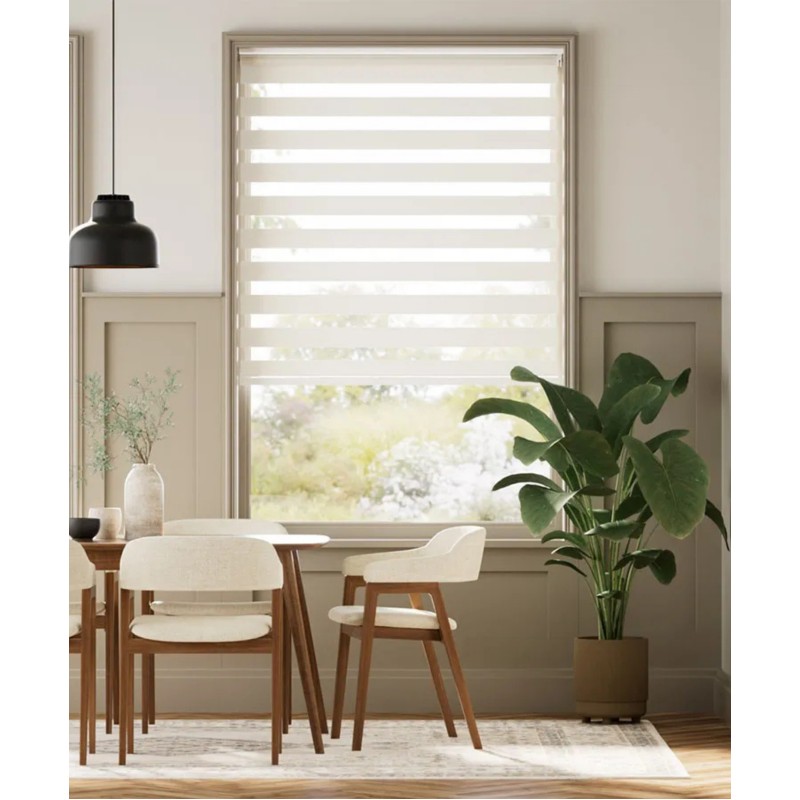 ZBJ_1007 Zəbra Pərdə – Müasir İkiqat Qatlı Rulo Pərdə, İşıq və Məxfilik Nəzarəti üçün