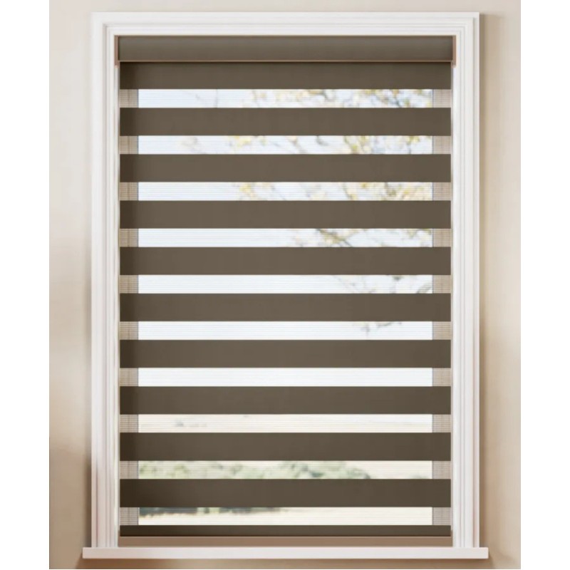 ZBJ_1009 Zebra Pərdə – İşıq və Məxfilik Nəzarətli Müasir İkili Qatlı Pərdə