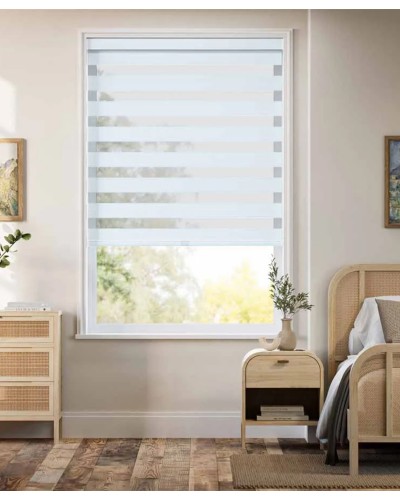 ZBJ_1007 Zebra Pərdə – Müasir İşıq və Məxfilik üçün İkili Zolaqlı Pərdə