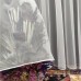 Kristal Pərdə – Yunan üslubunda naxışlı, ətək hissəsi ağırlıqlı, düz tül pərdə (125×250 sm)