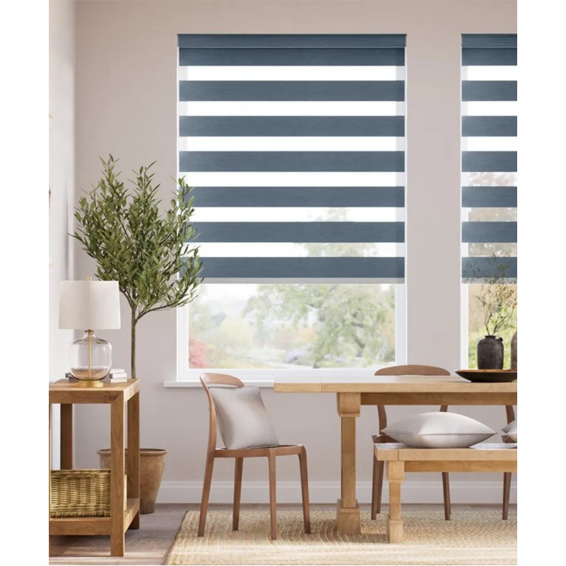 Zebra Jalüz Pərdə ZBJ-1012 – Modern Zolaqlı Stor Pərdə