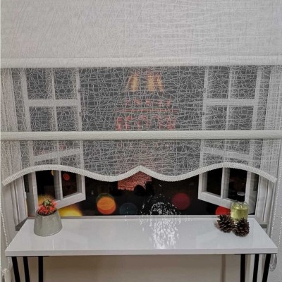 Kristal Pərdə – İkili Mexanizmalı Tül və Stor Pərdə Model 7