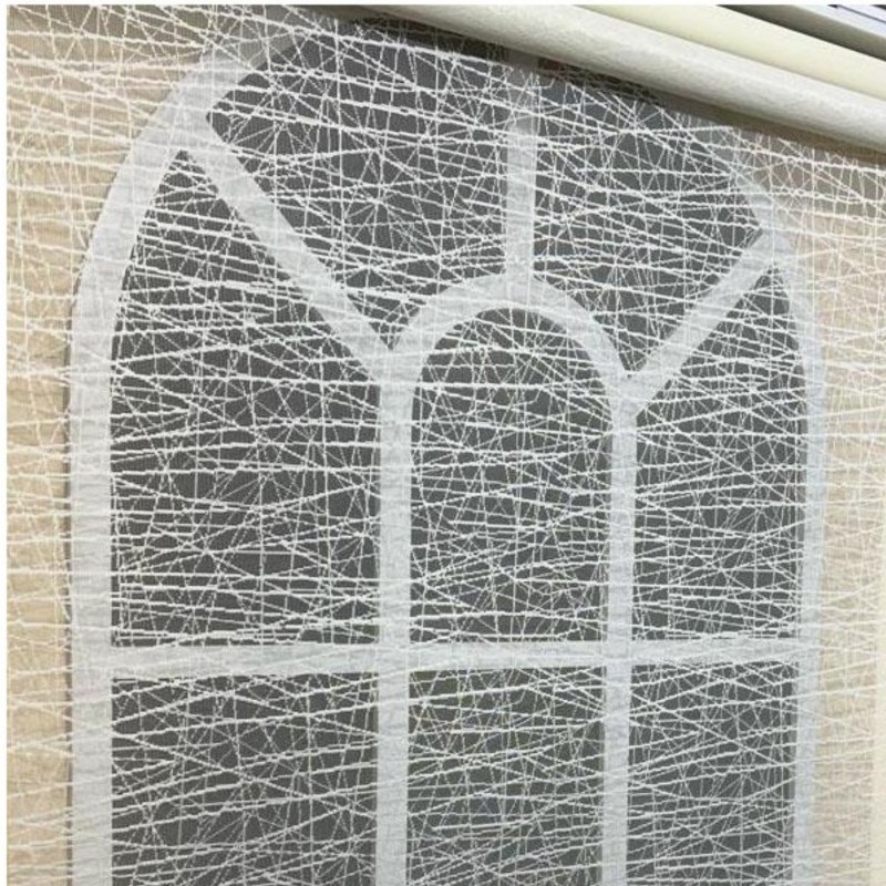 Kristal Pərdə – İkili Mexanizmli Kirli Ağ Tül və Ekru Stor Pərdə (STB-100)